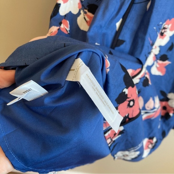 MWT Loft Halter Fit Flare Floral Dress 6 - Picture 8 of 12